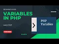 Master PHP Variables Unlock Coding Secrets