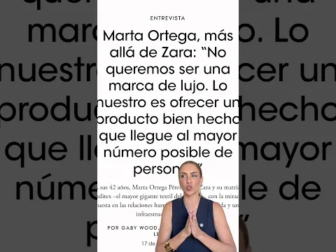 ¿Es Zara FAST FASHION? Según Marta Ortega no. ¿Opinamos? #zara#asesoradeimagen