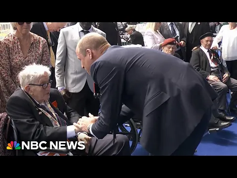Download MP3 Watch: Prince William replies to D-Day vet's question about Kate's health
