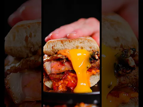 Steak, Egg, and Bacon Onion Jam Sandwich 🥩