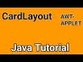 Card Layout in java applet Ganesh CSE awt layout management