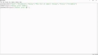 Python Verifying Username and password 1 4