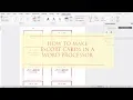 Homemade Tent Cards Escort Cards Weddings Made EZ