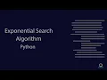 Exponential Search Exponential Search with Python Searching Algorithm goforgyan com