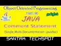 JAVA Beginners Tutorial in Tamil Comment Statement Single Multi Documentation in Jav