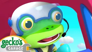 Emergency Helicopter Landing! 🚁🫨 | Gecko's Garage | Educational Cartoons for Kids