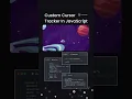 Custom Cursor Tracker Made With Javascript Javascript follow mouse effect