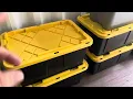 Real Review of Greenmade 27 gal Black Yellow Stackable Storage Containers