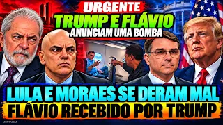 TRUMP ACABA DE PRONUNCIAR NA CHEGADA DE FLAVIO ! ANUNCIAM BOMBA URGENTE LULA A CASA CAIU XANDÃO