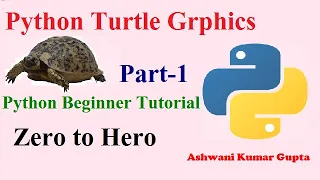 What is Python turtle Graphics Introduction to Turtle Python beginners tutorial in Hindi Urdu