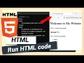 How to run HTML with Notepad in Windows