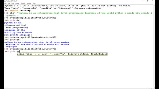 Python Fill function with TextWrap