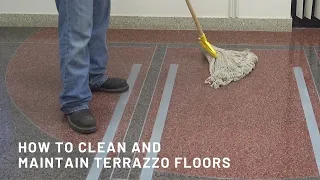 Terrazzo Maintenance Cleaning a Terrazzo Floor