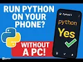 How to Code Python on Android Using Pydroid 3 No PC Needed tutorial