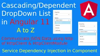 Cascading Dropdown List Using Angular 11 Dependent Dropdown List CLI 11