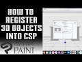Clip Studio How to Register 3D Objects Into CSPaint