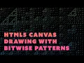 HTML5 Canvas Drawing with Bitwise Patterns