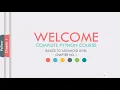 INTRODUCTION Complete Python Course for Beginners