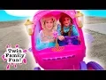 Download Elsa & Anna Bloopers, Outtakes and Behind the Scenes - Fun with Princess Carriage Power Wheels! mp4 3gp mp3 videos - waplic