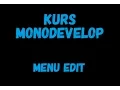 Kurs MonoDevelop - Menu Edit