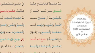 نظم النائلي في بيان المكي والمدني دندنها