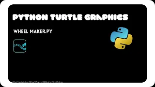 Python Turtle Graphics Making For-Loop Wheels