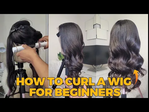 Download MP3 How to curl a wig with a curling iron| Curling tutorial| How to curl a wig