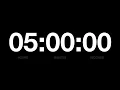 5 Hour Timer 300 Minute Countdown Study Focus Deep Workout Timer
