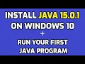 How to Install Java 15 0 1 on Windows 10 and Run First Java Program