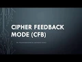 Cipher Feedback Mode CFB