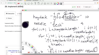 LeetCode Tutorial 28 Implement strStr