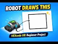 Watch a Robot Draw a Square VEXcode VR Beginner Project