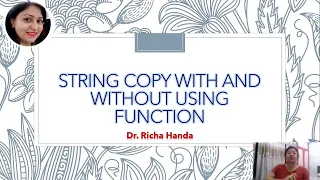 String Copy in C Language with and without String function