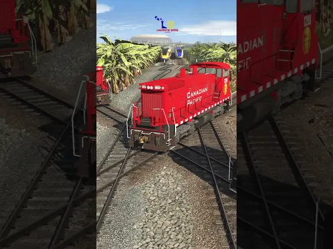 GILA!! Persilangan Kereta di Rel Keriting yang Ekstrem #train #railtrack #keretaapi #railway