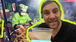 Suizo visita el mercado de san Ángel