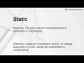 Static Meaning