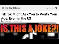 TIKTOK NOW FALLS IN LINE TO THIS DEMAND OF ID VERIFICATION!!