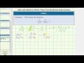 Subtract Rational Expressions with UnLike Denominators - 3 Expressions