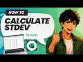 How to Calculate Standard Deviation in Excel Updated 2026