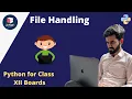 Free Python Tutorials for Class XII students File Handling Coding Blocks Junior