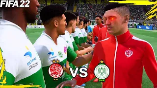 فيفا 22 PC الرجاء المغربي ضد الوداد المغربي بتعليق عربي 