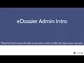 eDossier - Admin Intro