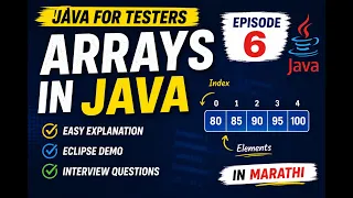 Arrays in Java Explained in Marathi Java for Testers Java Tutorial Episode 6