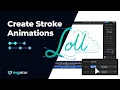 Create Stroke Animations Dash Arrays Self-Drawing Text and Offset SVGator