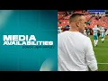 Coach Jeff Hafley meets with the media Miami Dolphins
