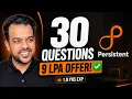 Java Developer Interview Real Questions from a Persistent Systems Round