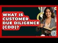 What Is Customer Due Diligence CDD - Learn As An Adult
