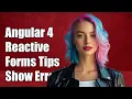Angular 4 Reactive Forms How to Show Validation Messages on Submit