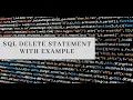 SQL Delete Truncate Statement with Example In Urdu Hindi - Learncodeweb