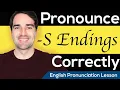 How to pronounce words ending in S S Z IZ English Pronunciation Lesson